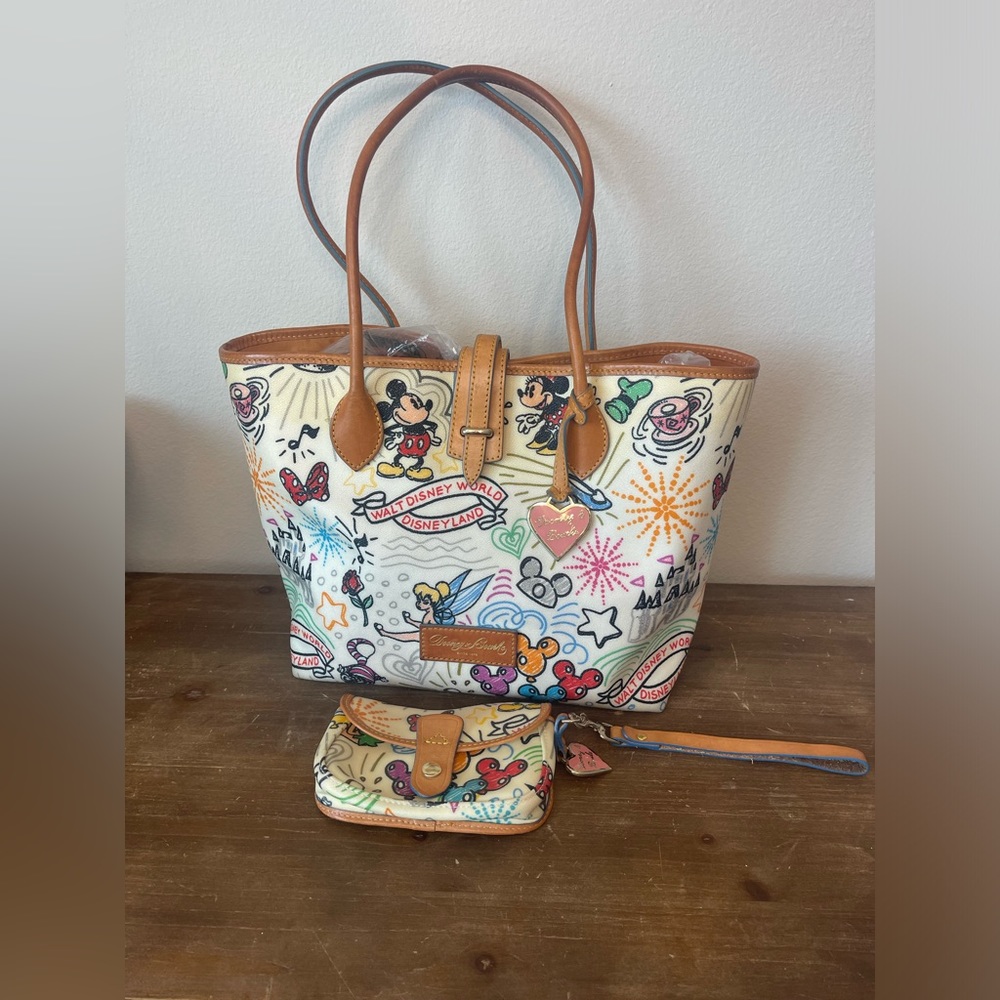 Disney Dooney & Bourke tote and wristlet